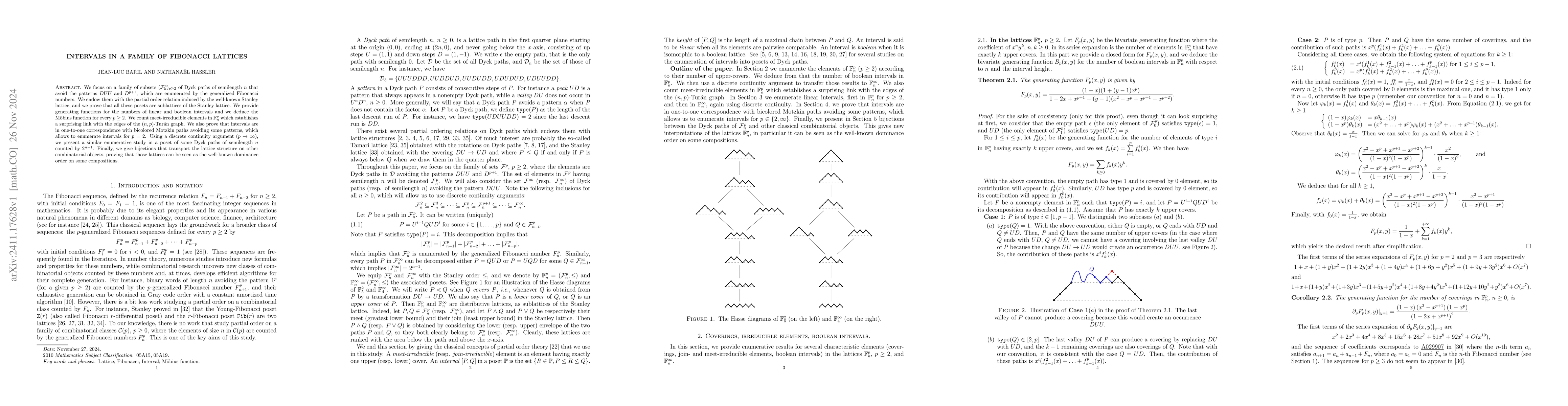Thumbnail for Intervals in a family of Fibonacci lattices