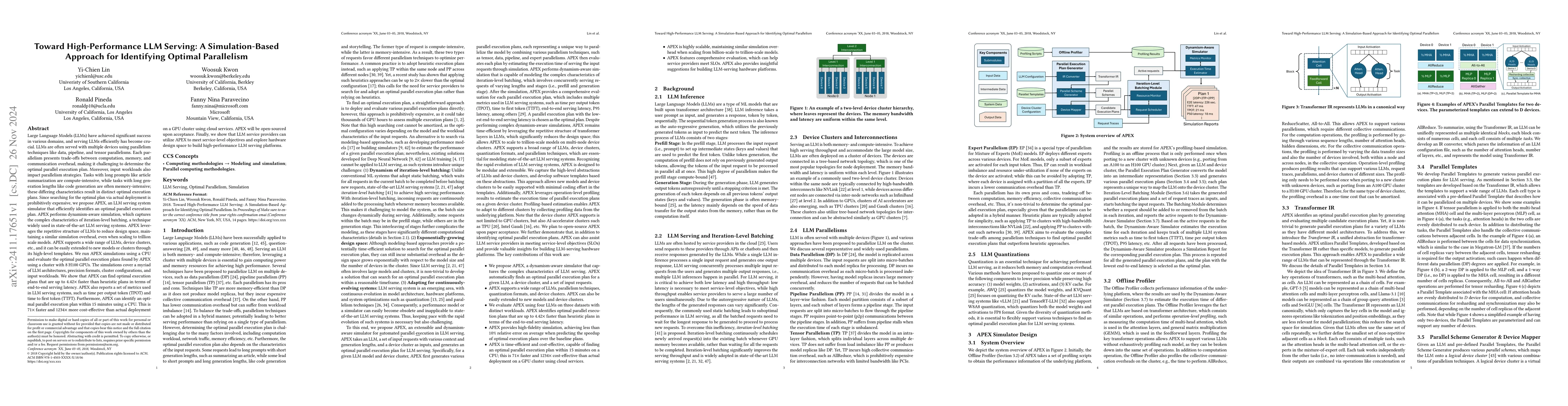 Thumbnail for Toward High-Performance LLM Serving: A Simulation-Based Approach for
  Identifying Optimal Parallelism