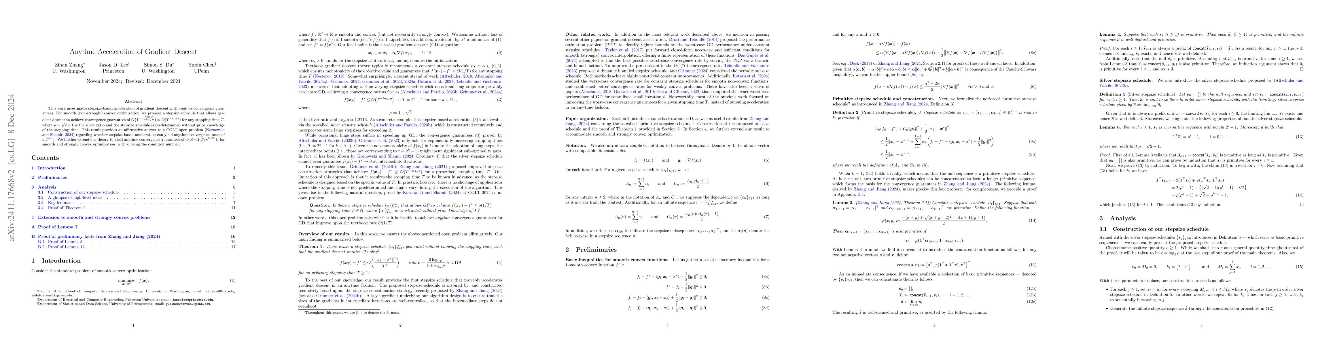 Thumbnail for Anytime Acceleration of Gradient Descent