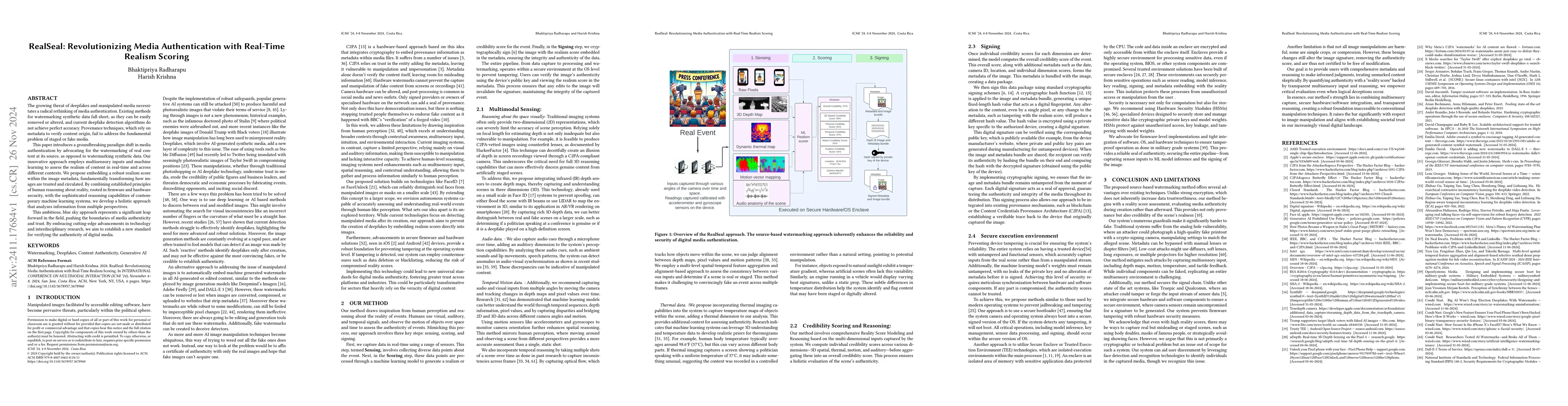 Thumbnail for RealSeal: Revolutionizing Media Authentication with Real-Time Realism
  Scoring