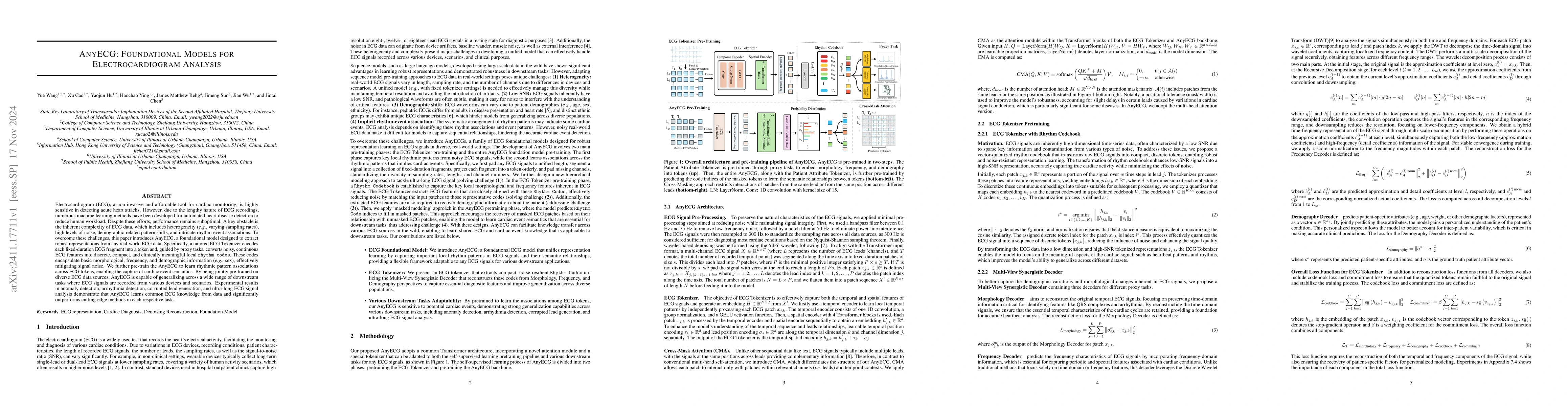 Thumbnail for AnyECG: Foundational Models for Electrocardiogram Analysis