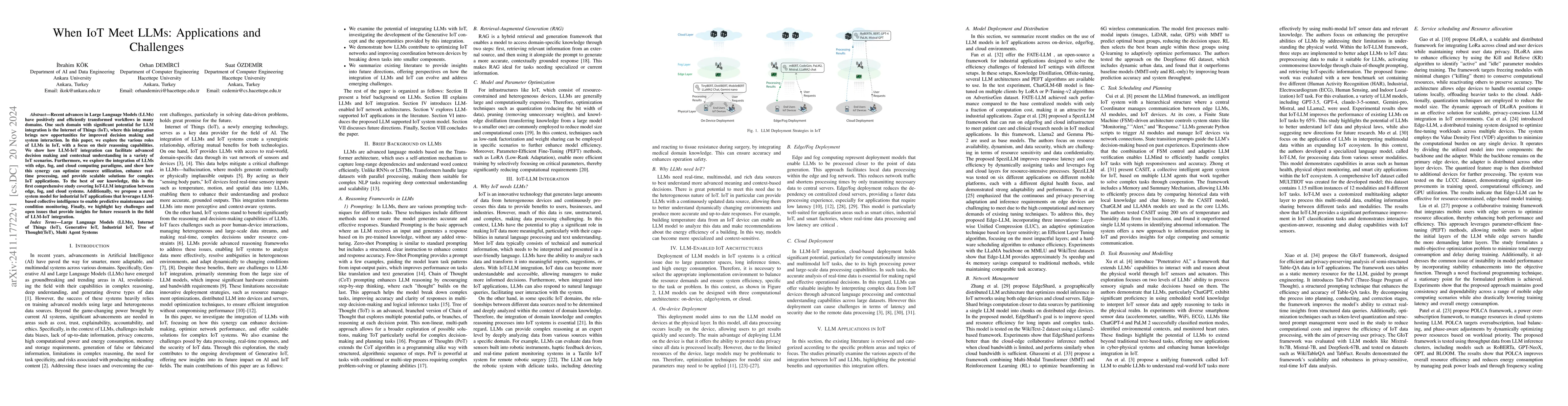 Thumbnail for When IoT Meet LLMs: Applications and Challenges