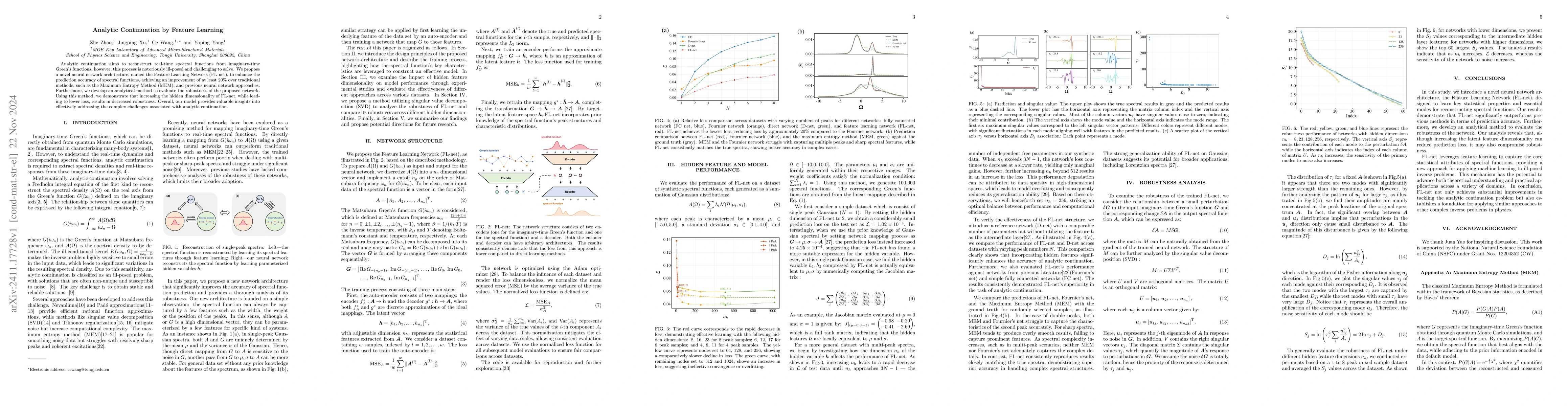 Thumbnail for Analytic Continuation by Feature Learning