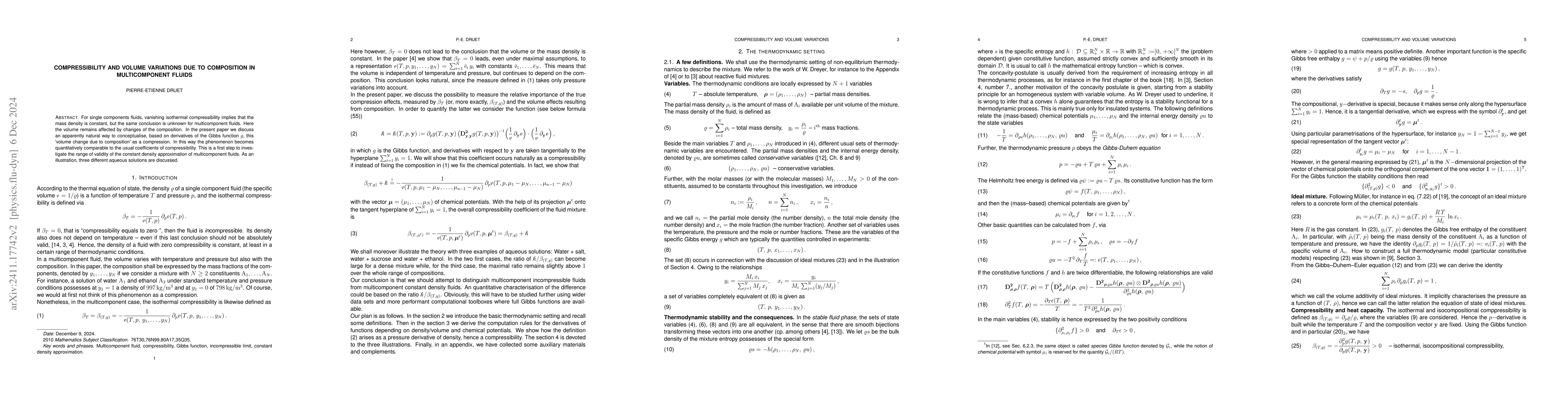 Thumbnail for Compressibility and volume variations due to composition in
  multicomponent fluids