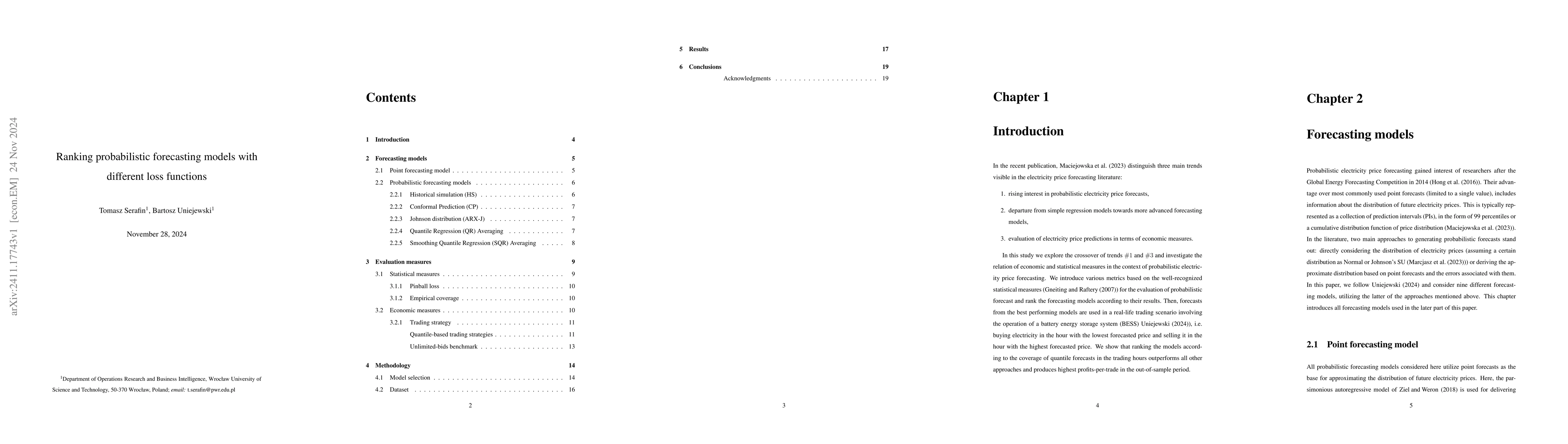 Thumbnail for Ranking probabilistic forecasting models with different loss functions
