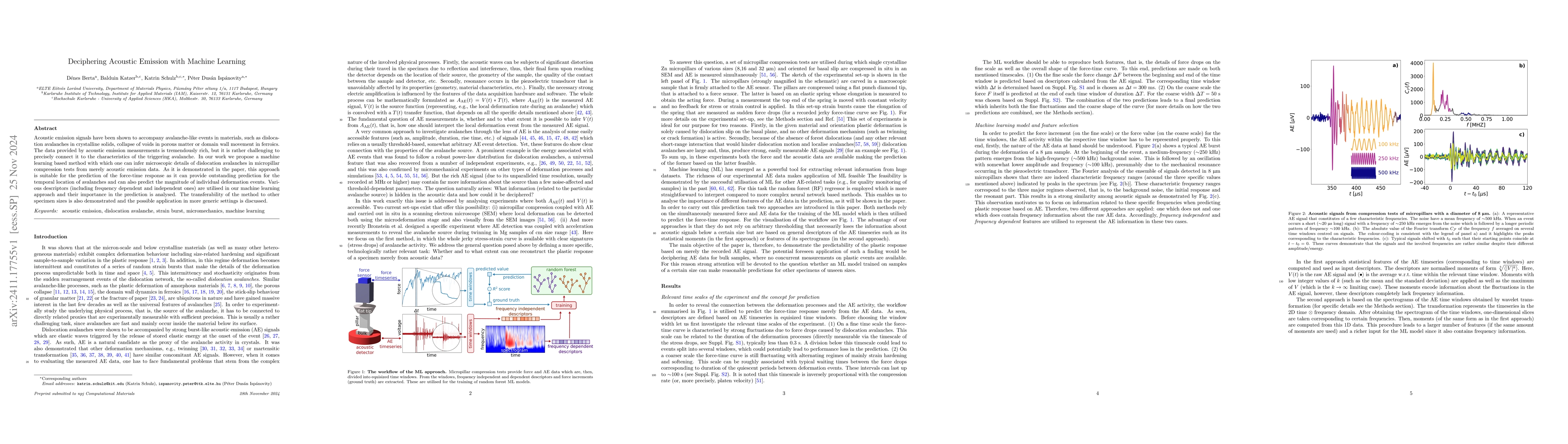 Thumbnail for Deciphering Acoustic Emission with Machine Learning