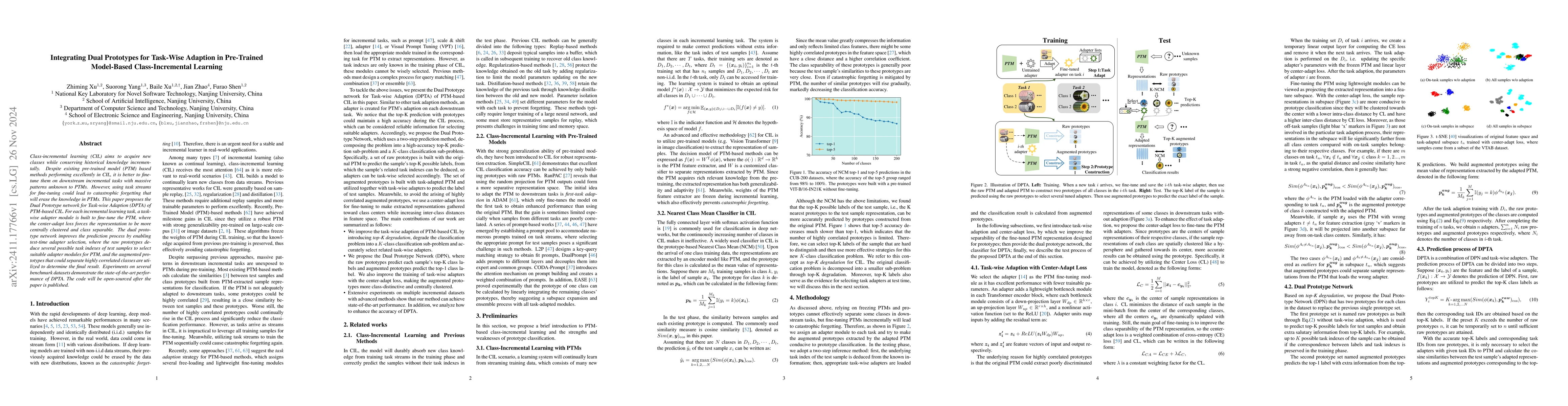 Thumbnail for Integrating Dual Prototypes for Task-Wise Adaption in Pre-Trained
  Model-Based Class-Incremental Learning