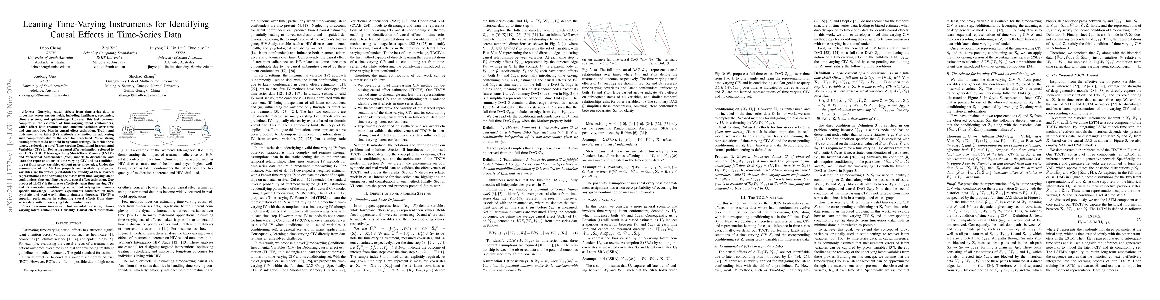 Thumbnail for Leaning Time-Varying Instruments for Identifying Causal Effects in
  Time-Series Data