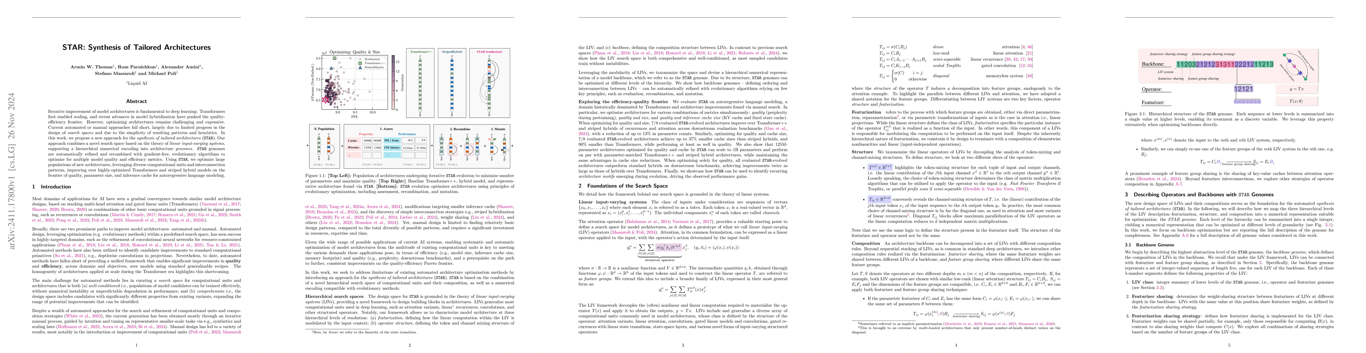 Thumbnail for STAR: Synthesis of Tailored Architectures