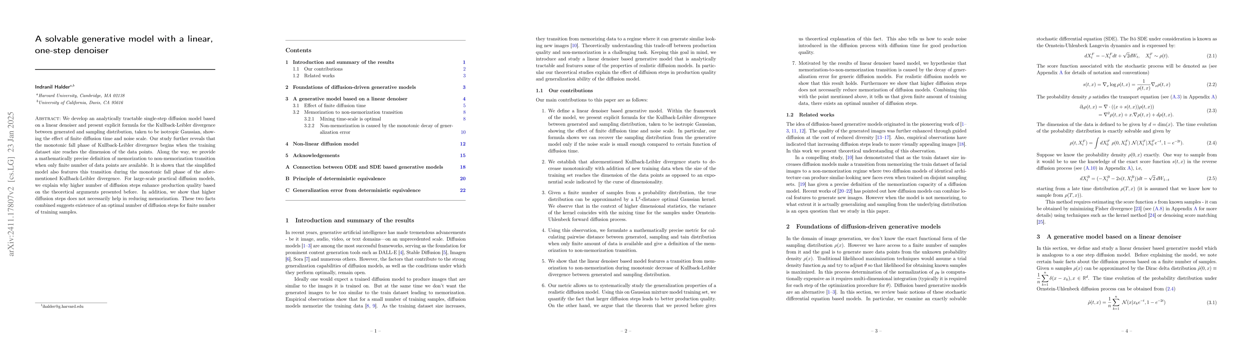 Thumbnail for From memorization to generalization: a theoretical framework for
  diffusion-based generative models