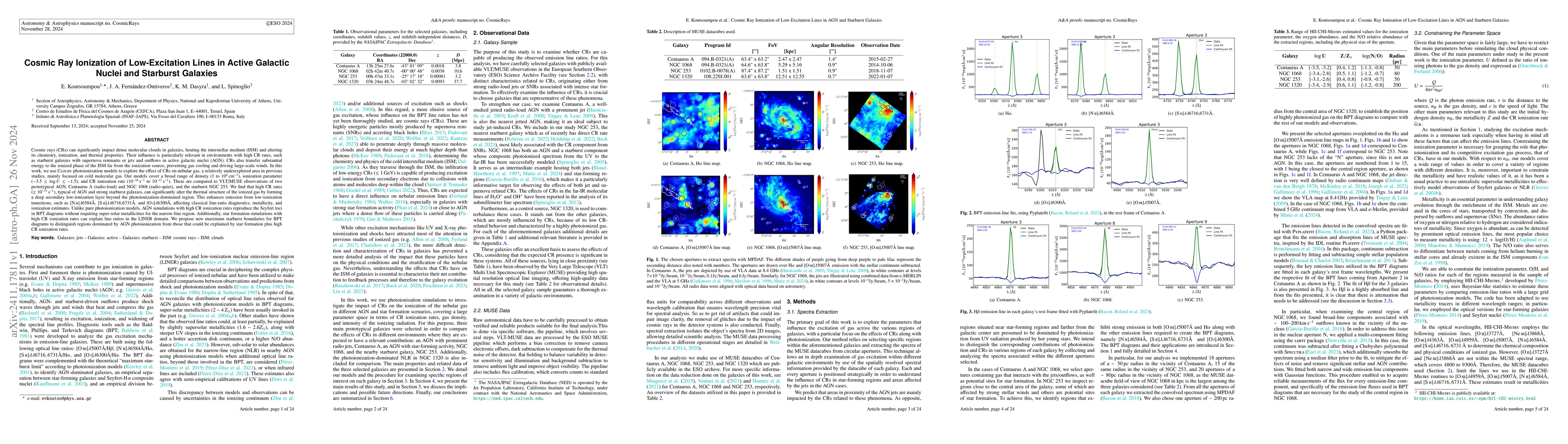 Thumbnail for Cosmic Ray Ionization of Low-Excitation Lines in Active Galactic Nuclei
  and Starburst Galaxies