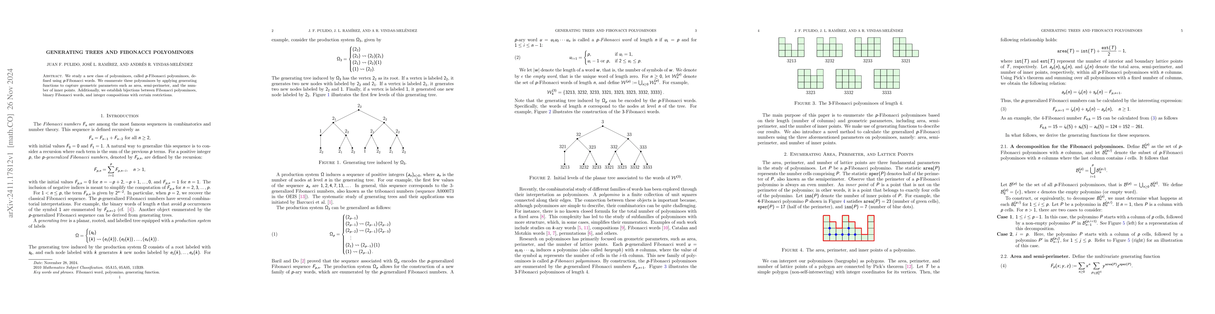 Thumbnail for Generating Trees and Fibonacci Polyominoes