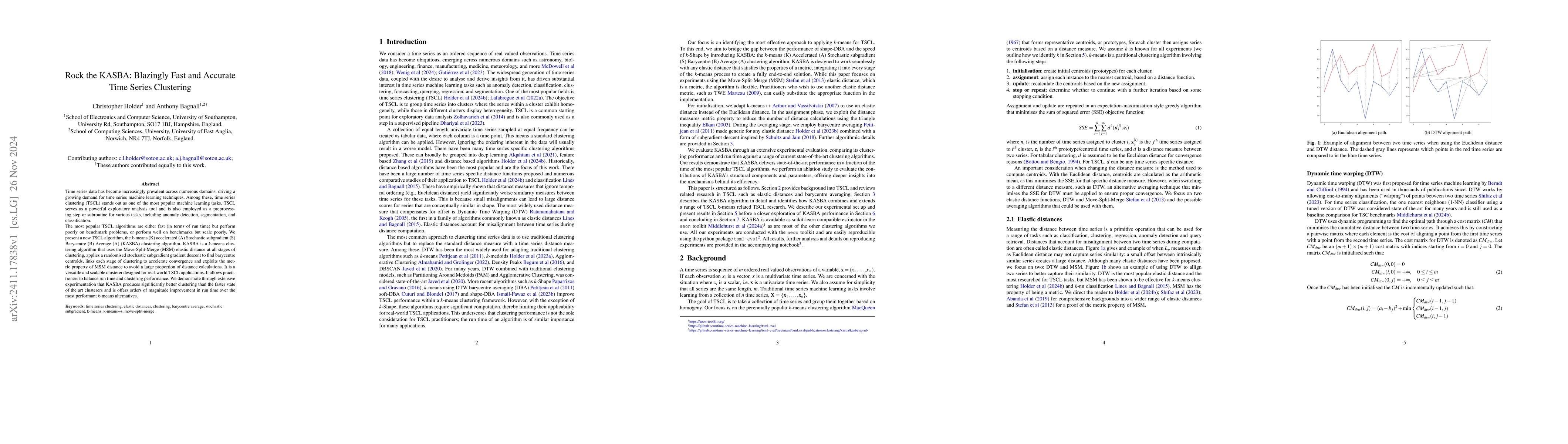 Thumbnail for Rock the KASBA: Blazingly Fast and Accurate Time Series Clustering