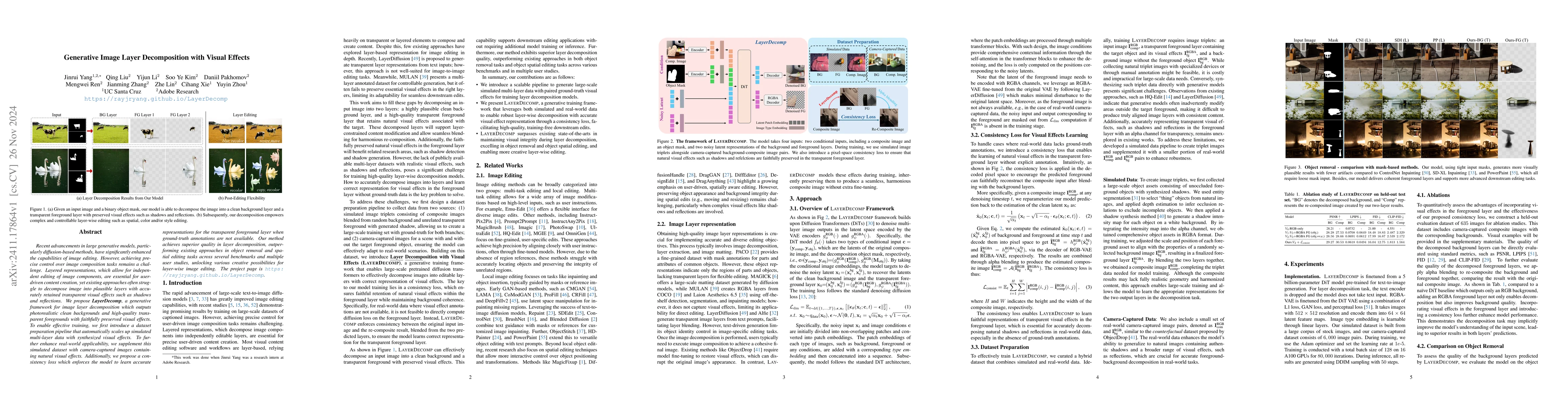 Thumbnail for Generative Image Layer Decomposition with Visual Effects
