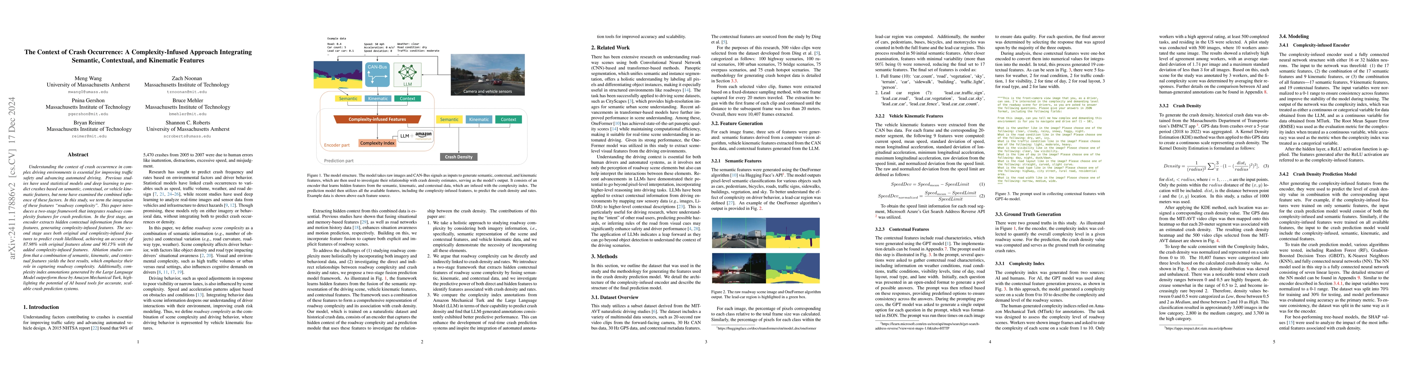 Thumbnail for Multimodal Crash Likelihood Prediction: A Complexity-Infused Approach
  Integrating Semantic, Contextual, and Driving Features