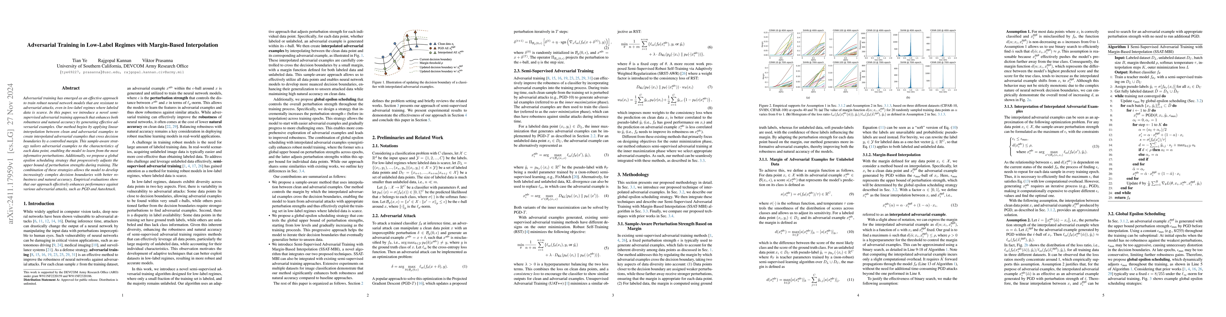 Thumbnail for Adversarial Training in Low-Label Regimes with Margin-Based
  Interpolation