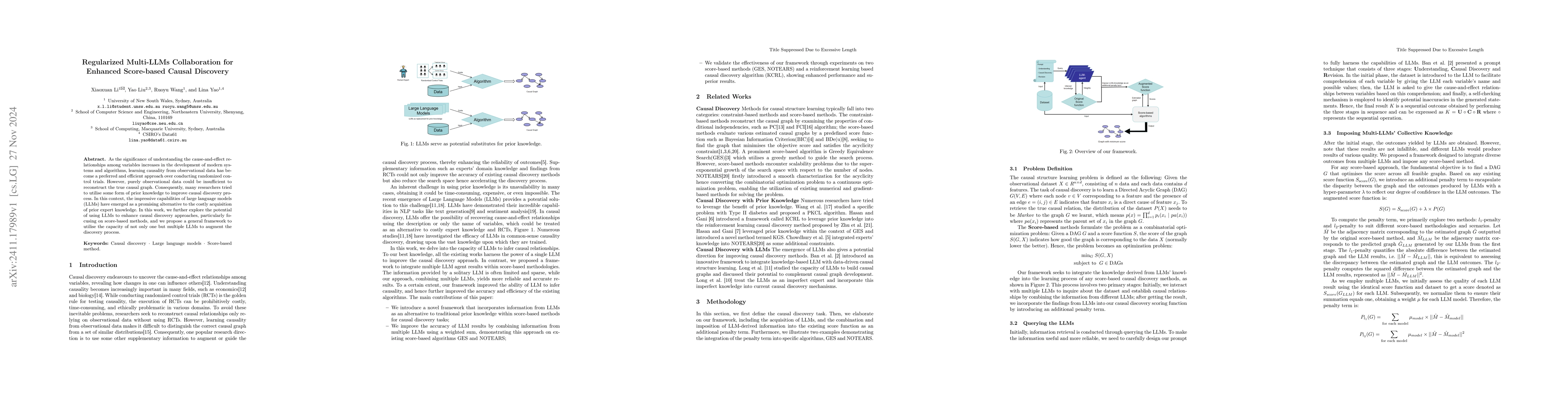 Thumbnail for Regularized Multi-LLMs Collaboration for Enhanced Score-based Causal
  Discovery