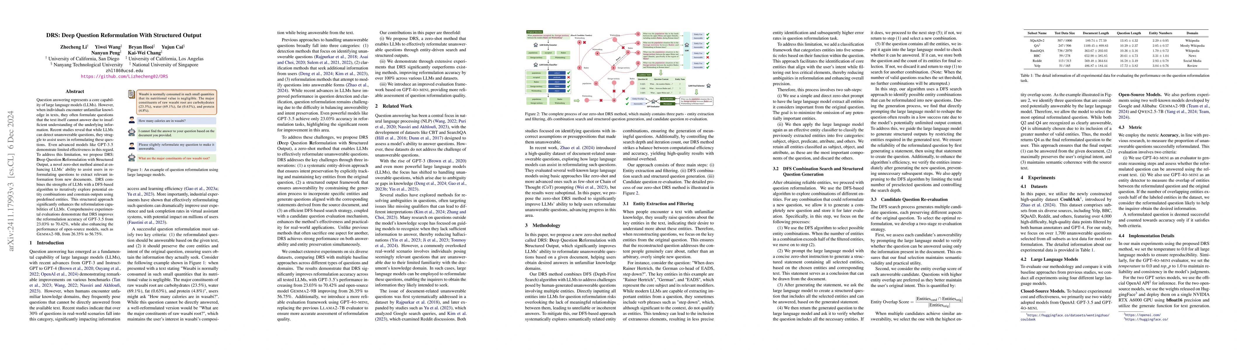 Thumbnail for DRS: Deep Question Reformulation With Structured Output