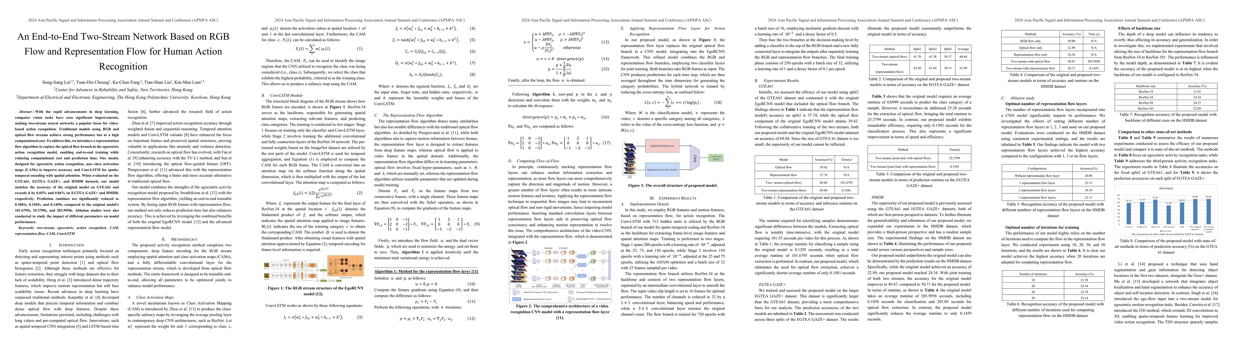 Thumbnail for An End-to-End Two-Stream Network Based on RGB Flow and Representation
  Flow for Human Action Recognition