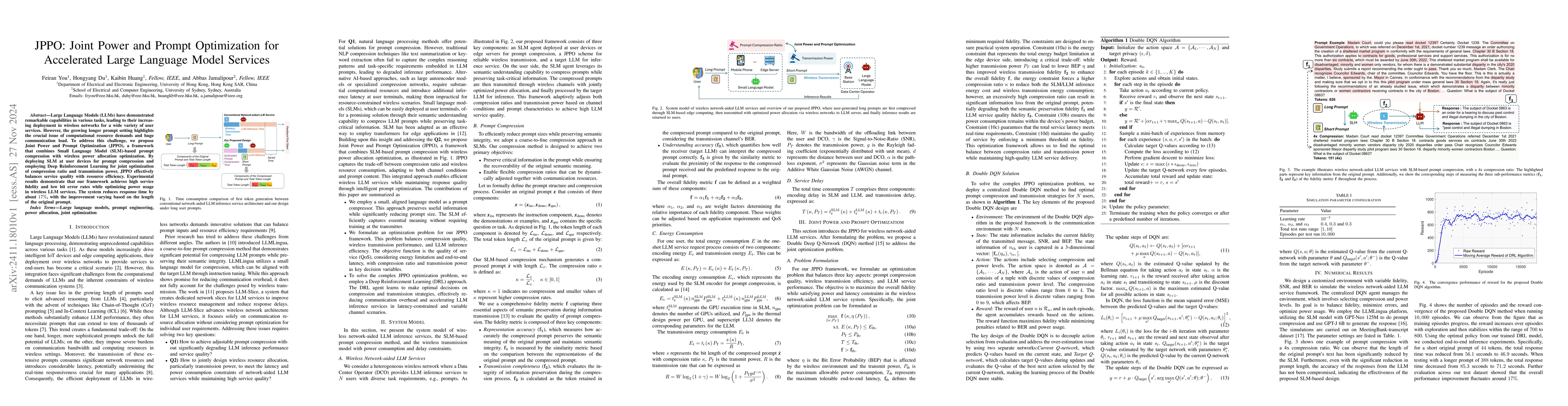 Thumbnail for JPPO: Joint Power and Prompt Optimization for Accelerated Large Language
  Model Services