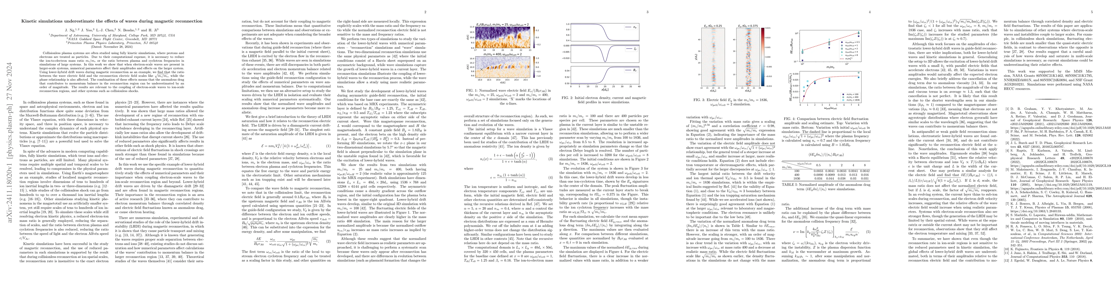Thumbnail for Kinetic simulations underestimate the effects of waves during magnetic
  reconnection
