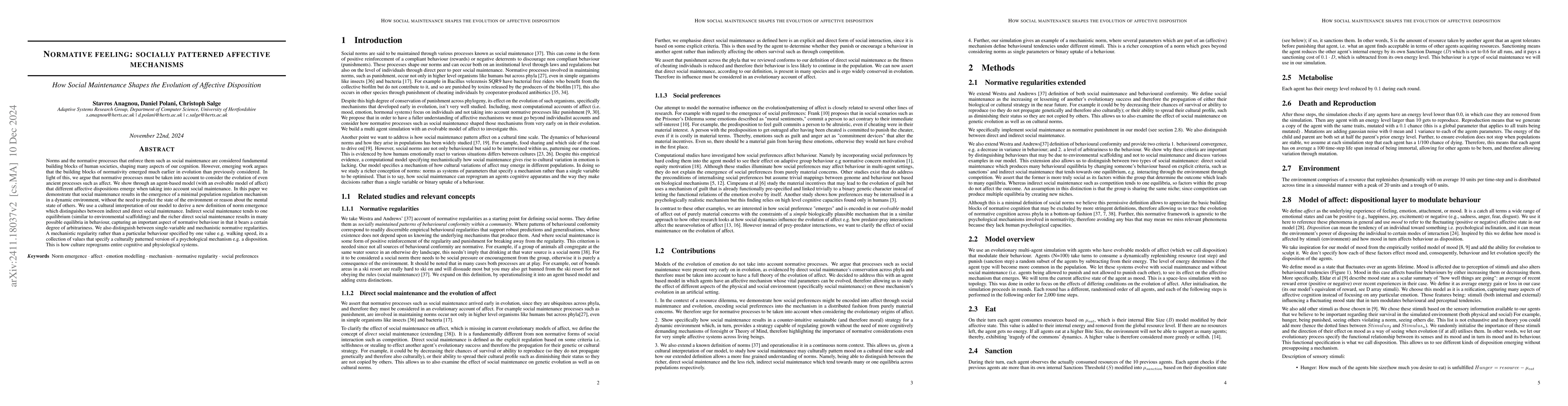Thumbnail for Normative Feeling: Socially Patterned Affective Mechanisms