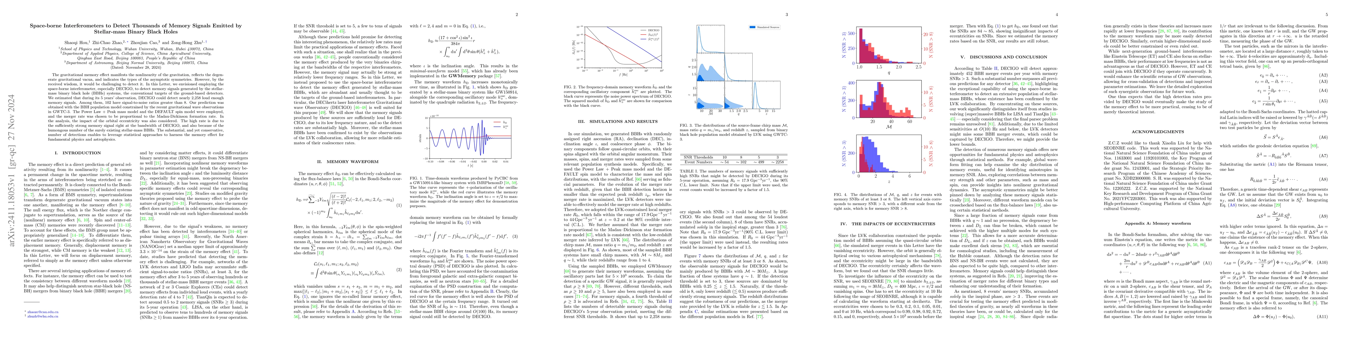 Thumbnail for Space-borne Interferometers to Detect Thousands of Memory Signals
  Emitted by Stellar-mass Binary Black Holes