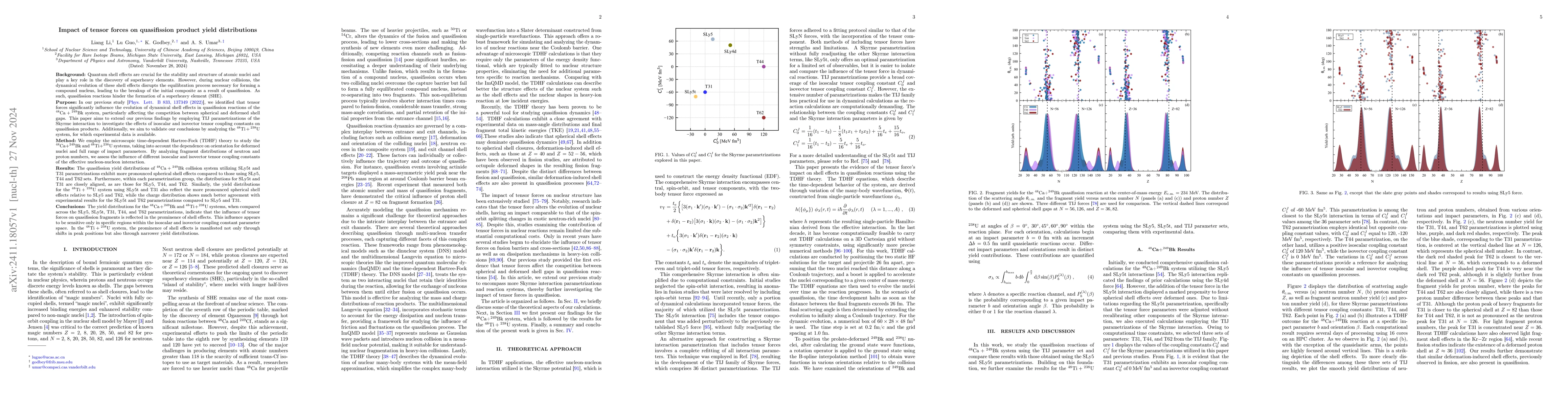 Thumbnail for Impact of tensor forces on quasifission product yield distributions