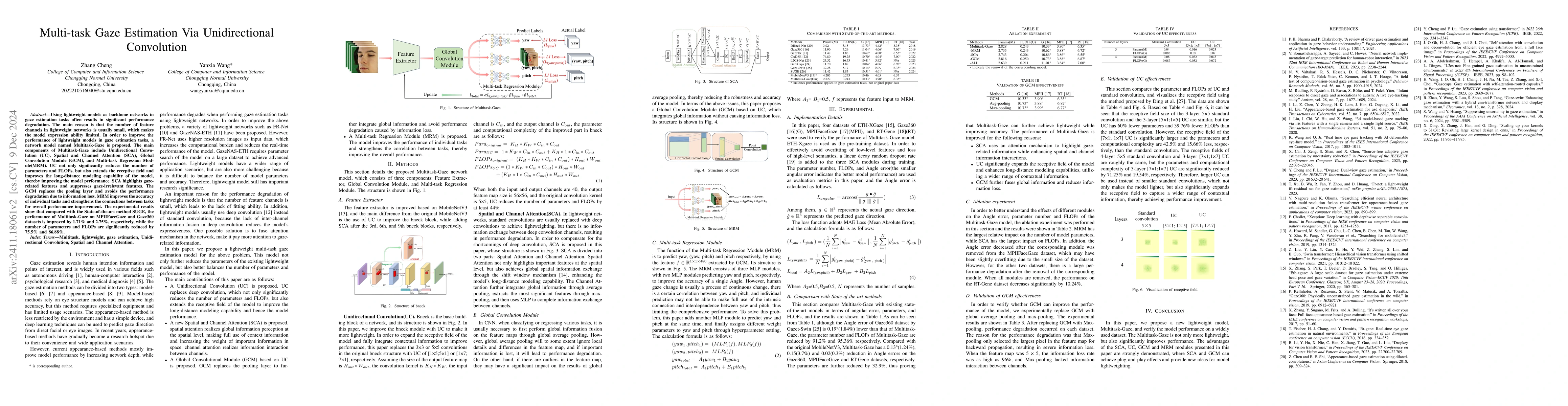 Thumbnail for Multi-task Gaze Estimation Via Unidirectional Convolution
