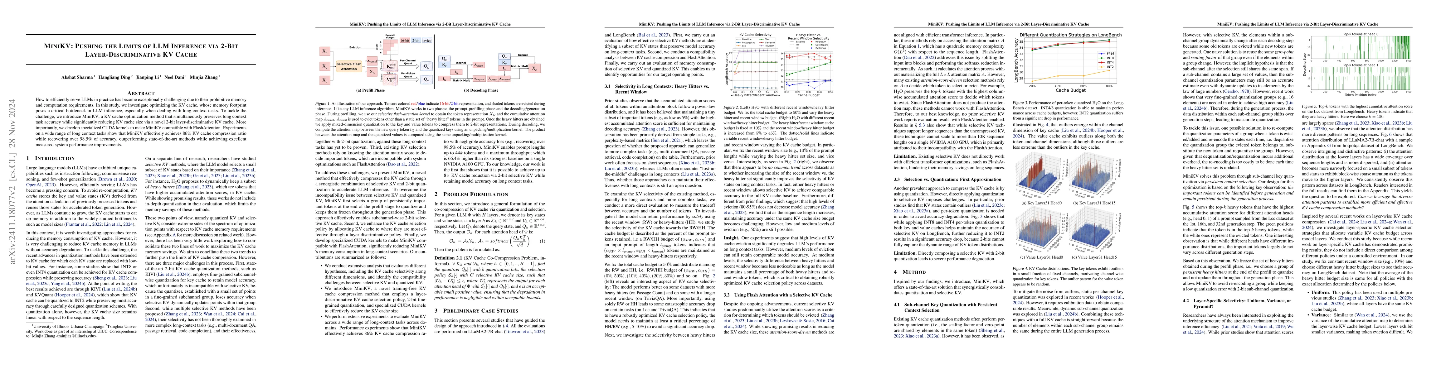 Thumbnail for Pushing the Limits of LLM Inference via 2-Bit Layer-Discriminative KV
  Cache