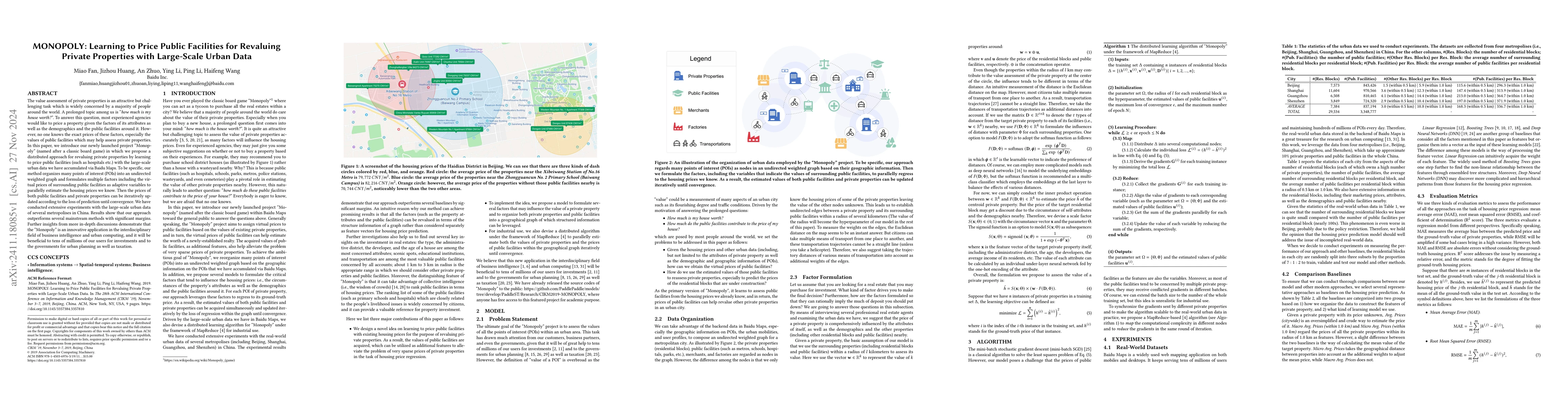 Thumbnail for MONOPOLY: Learning to Price Public Facilities for Revaluing Private
  Properties with Large-Scale Urban Data