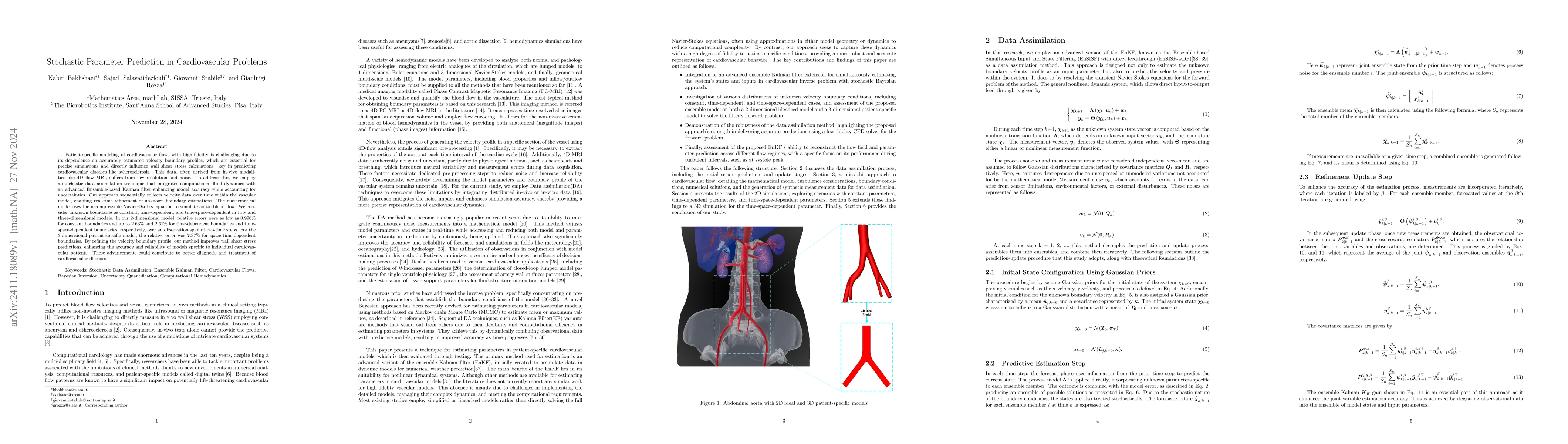 Thumbnail for Stochastic Parameter Prediction in Cardiovascular Problems