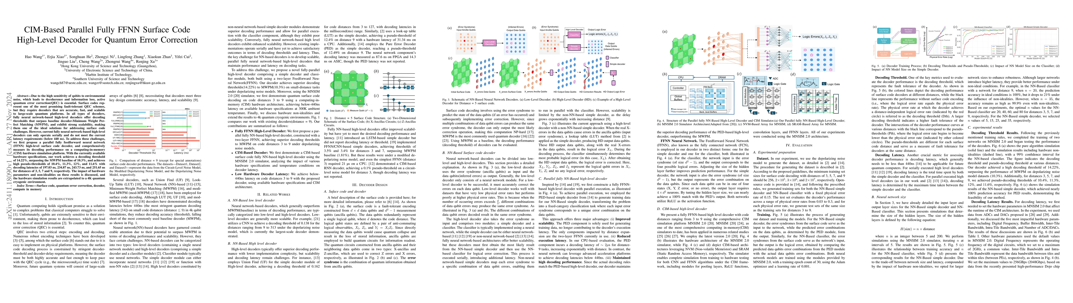 Thumbnail for CIM-Based Parallel Fully FFNN Surface Code High-Level Decoder for
  Quantum Error Correction