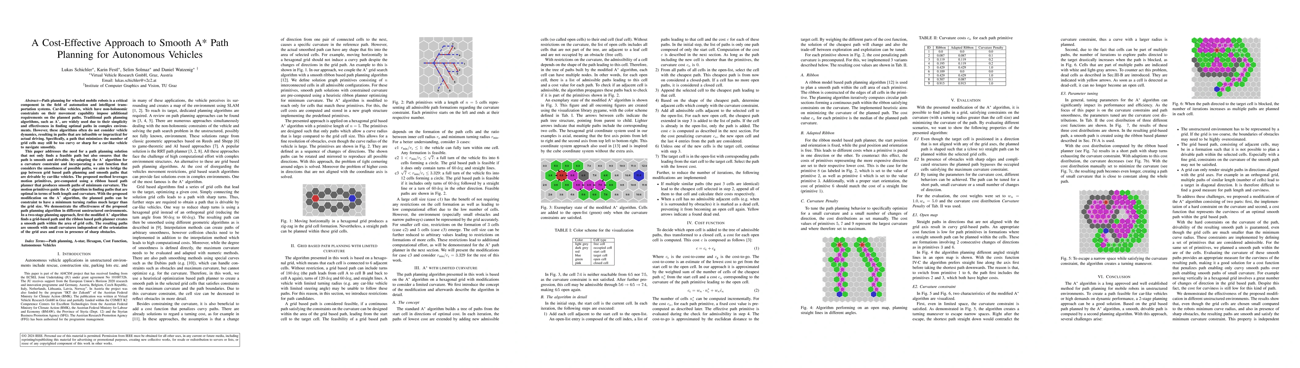 Thumbnail for A Cost-Effective Approach to Smooth A* Path Planning for Autonomous
  Vehicles