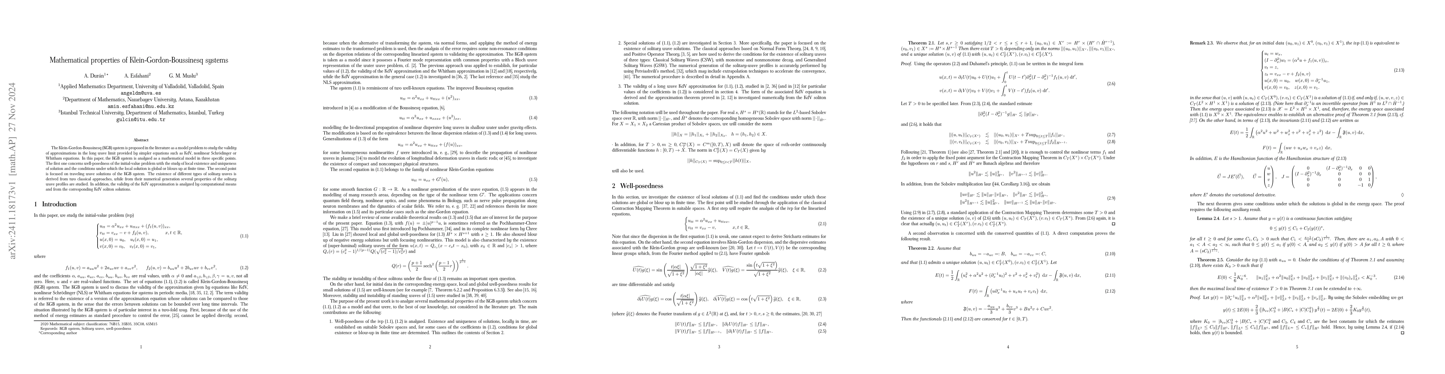 Thumbnail for Mathematical properties of Klein-Gordon-Boussinesq systems