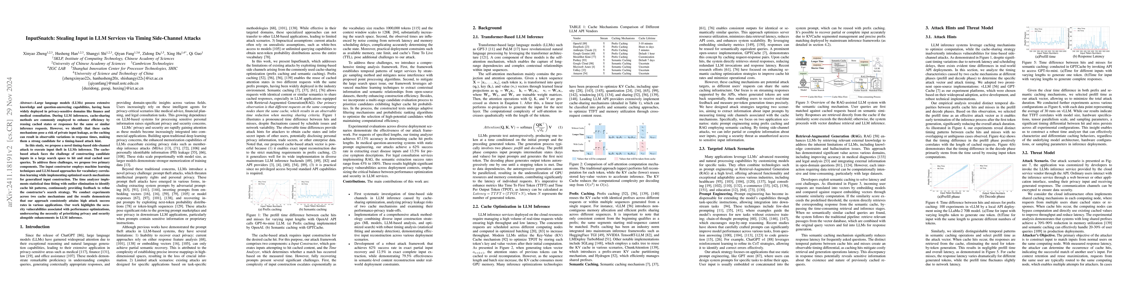 Thumbnail for InputSnatch: Stealing Input in LLM Services via Timing Side-Channel
  Attacks