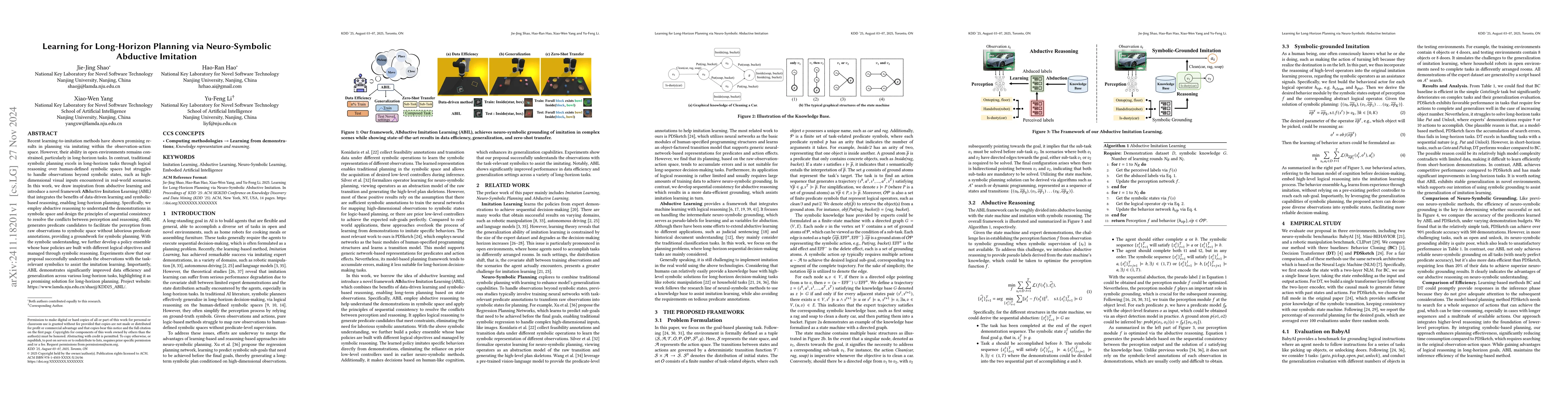 Thumbnail for Learning for Long-Horizon Planning via Neuro-Symbolic Abductive
  Imitation