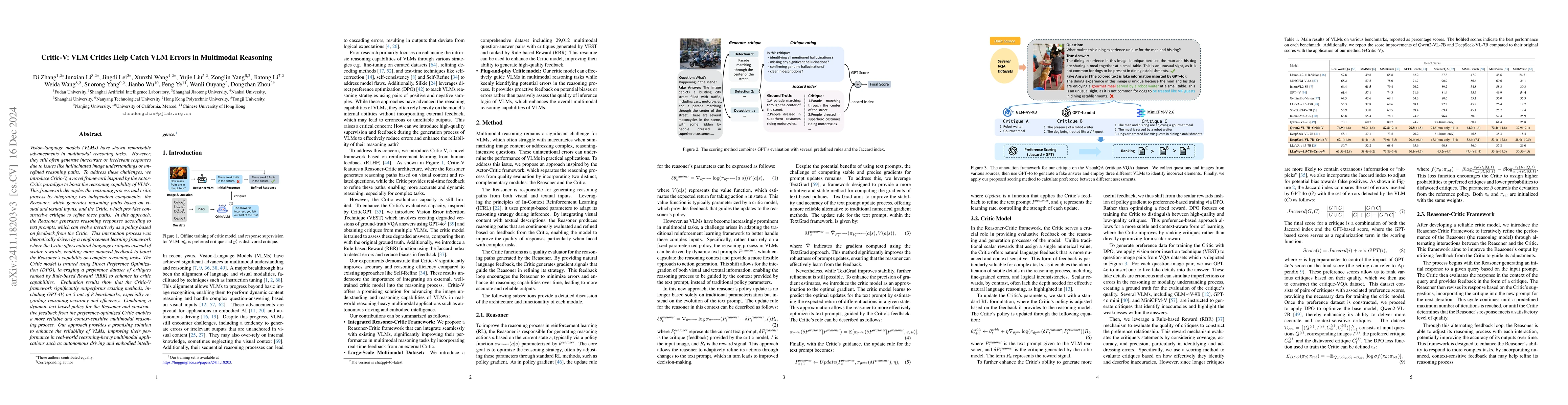 Thumbnail for Critic-V: VLM Critics Help Catch VLM Errors in Multimodal Reasoning