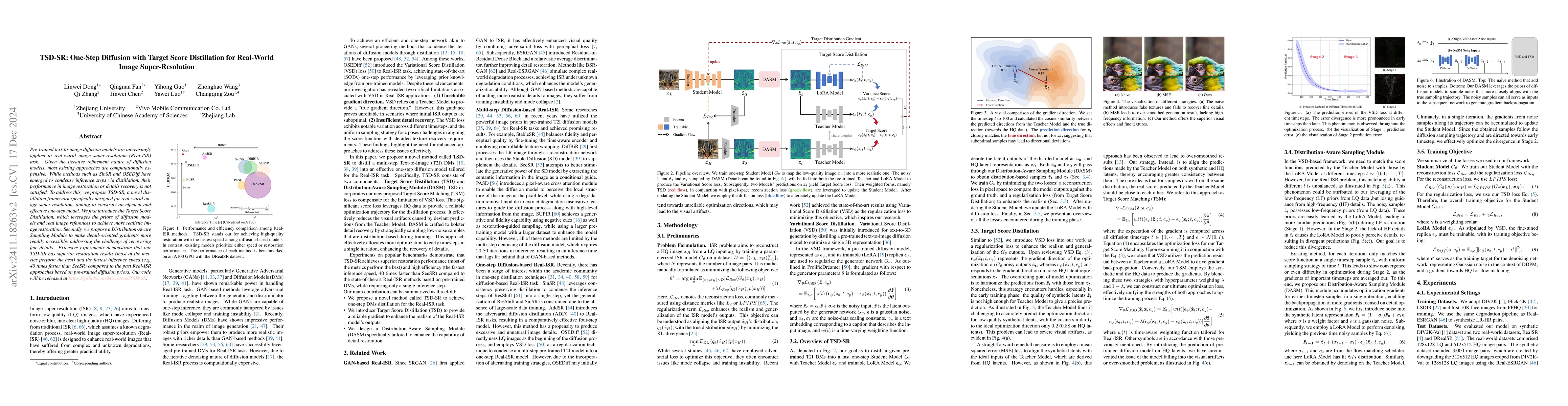 Thumbnail for TSD-SR: One-Step Diffusion with Target Score Distillation for Real-World
  Image Super-Resolution
