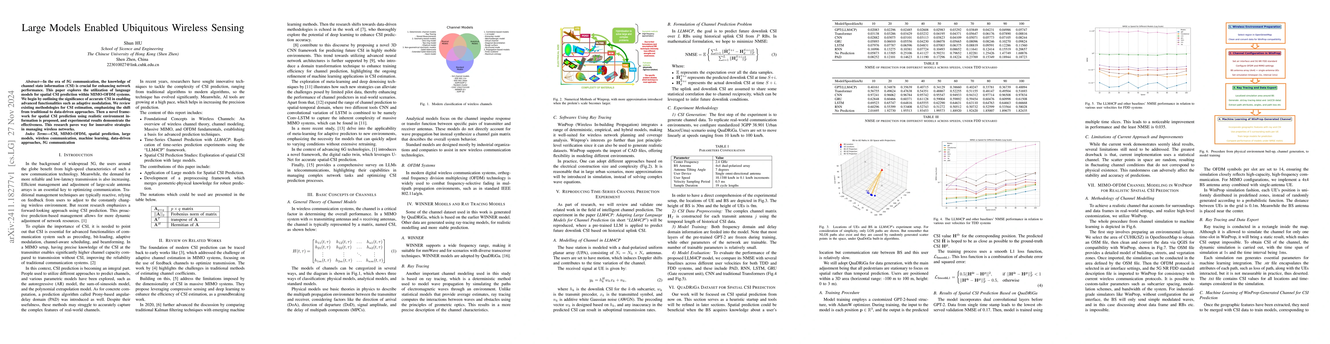 Thumbnail for Large Models Enabled Ubiquitous Wireless Sensing