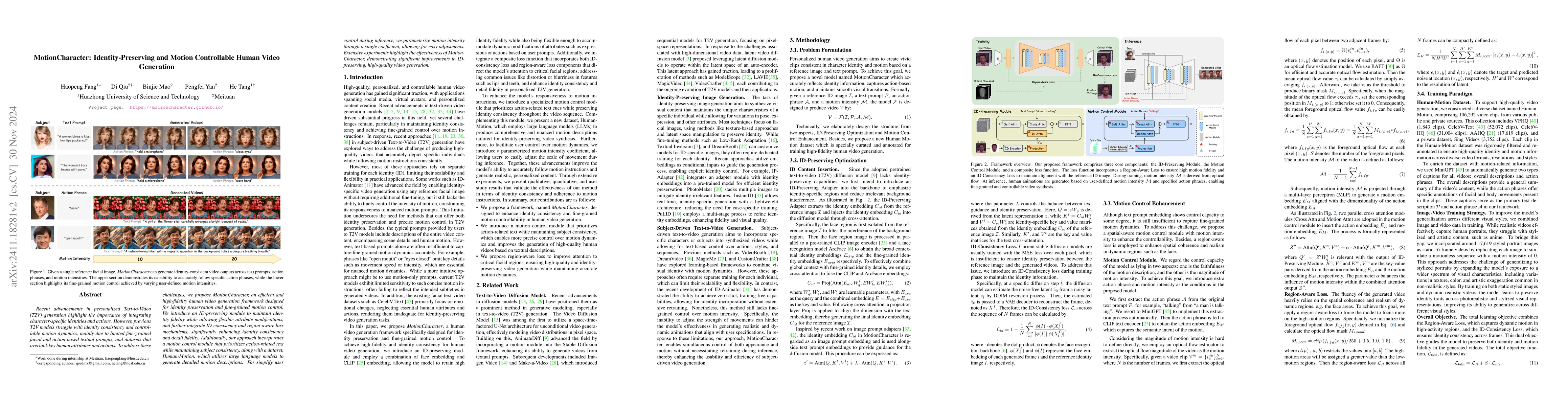 Thumbnail for MotionCharacter: Identity-Preserving and Motion Controllable Human Video
  Generation