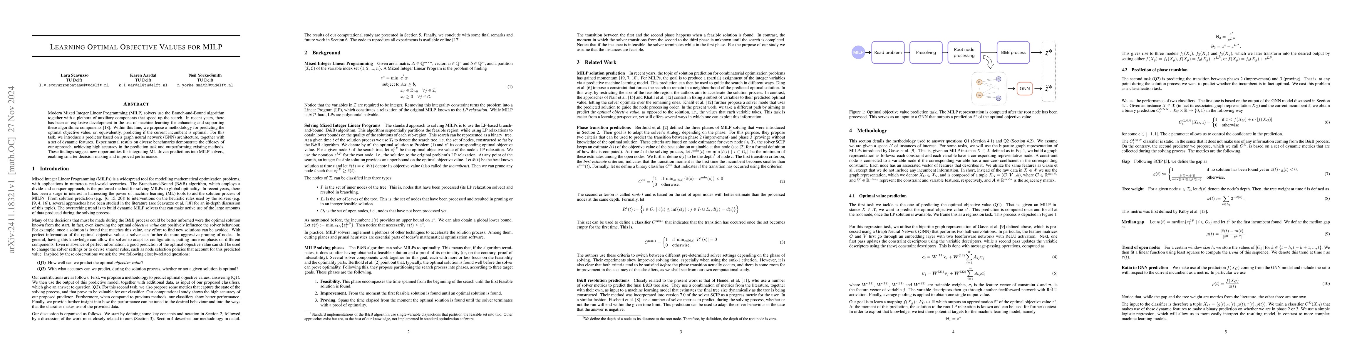 Thumbnail for Learning optimal objective values for MILP