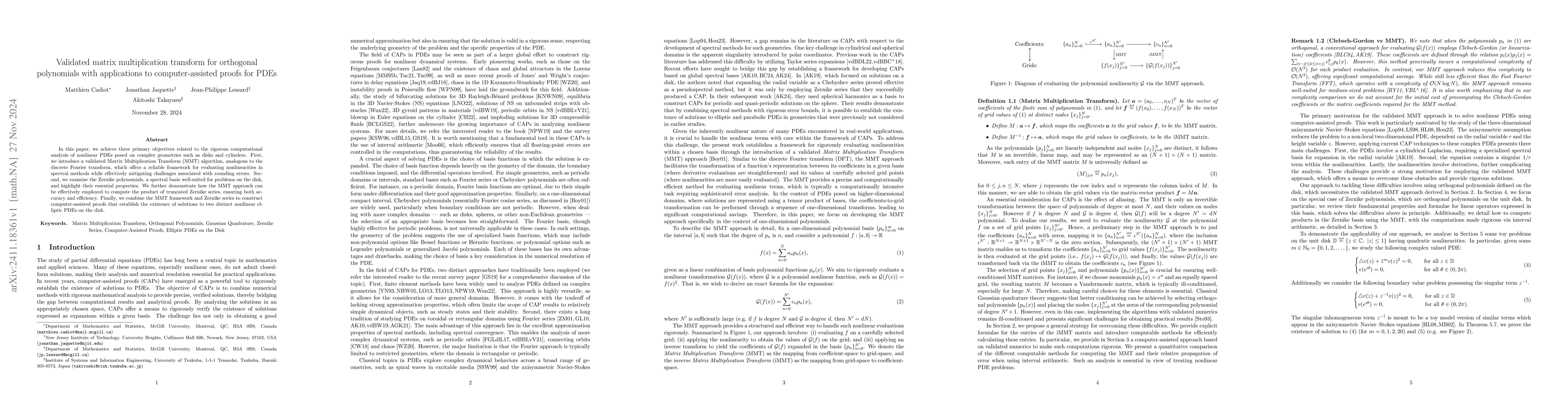 Thumbnail for Validated matrix multiplication transform for orthogonal polynomials
  with applications to computer-assisted proofs for PDEs