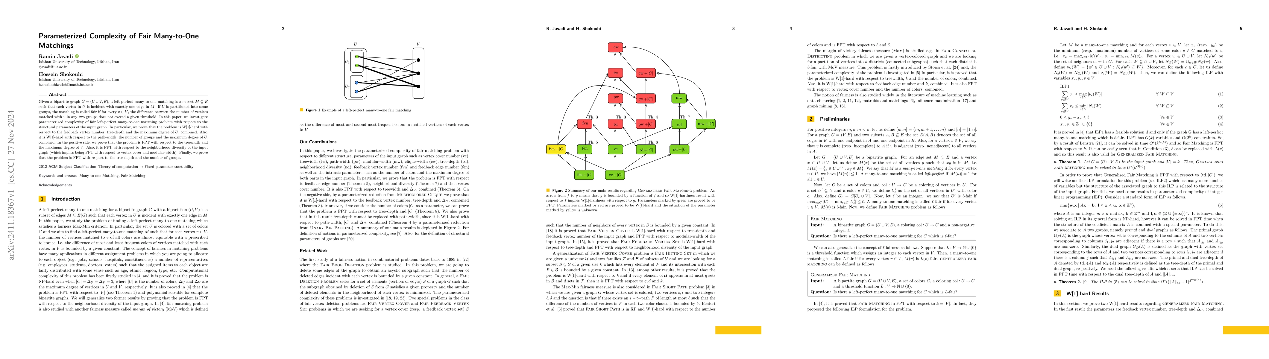 Thumbnail for Parameterized Complexity of Fair Many-to-One Matchings