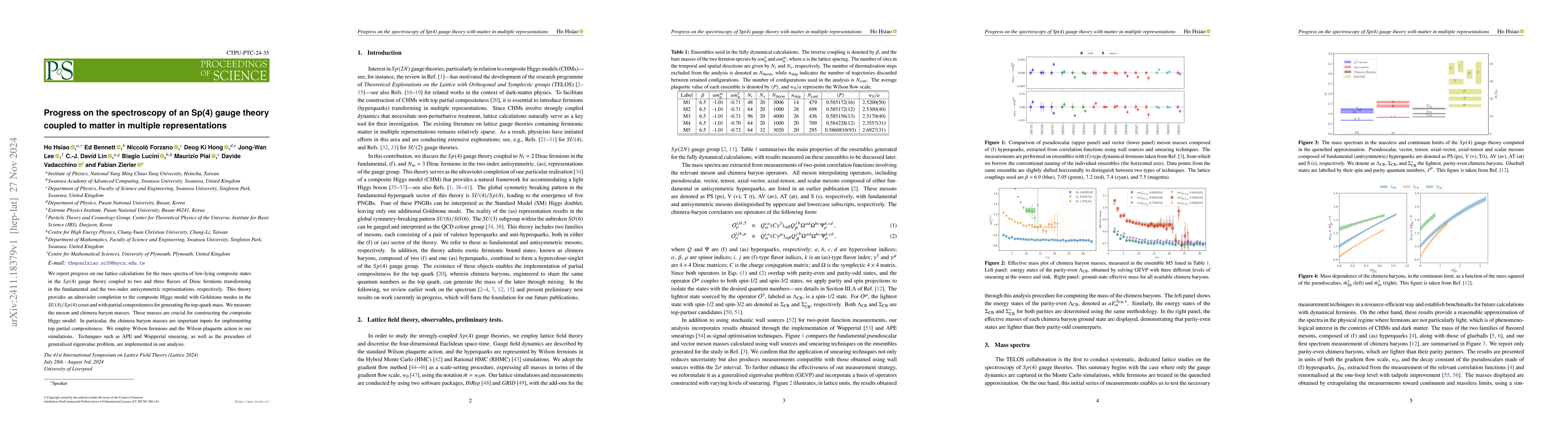 Thumbnail for Progress on the spectroscopy of an Sp(4) gauge theory coupled to matter
  in multiple representations