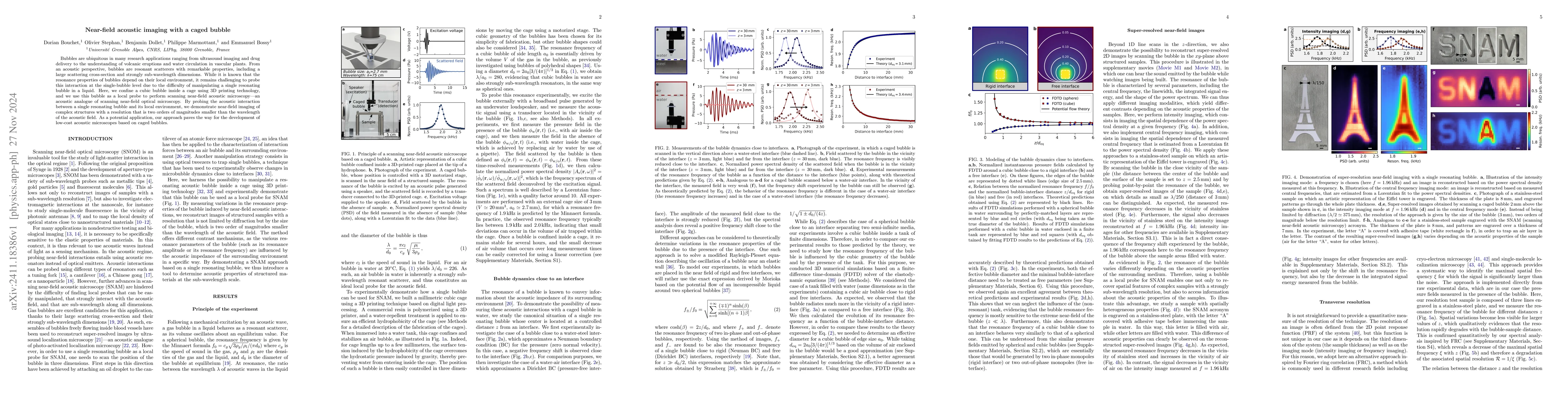 Thumbnail for Near-field acoustic imaging with a caged bubble
