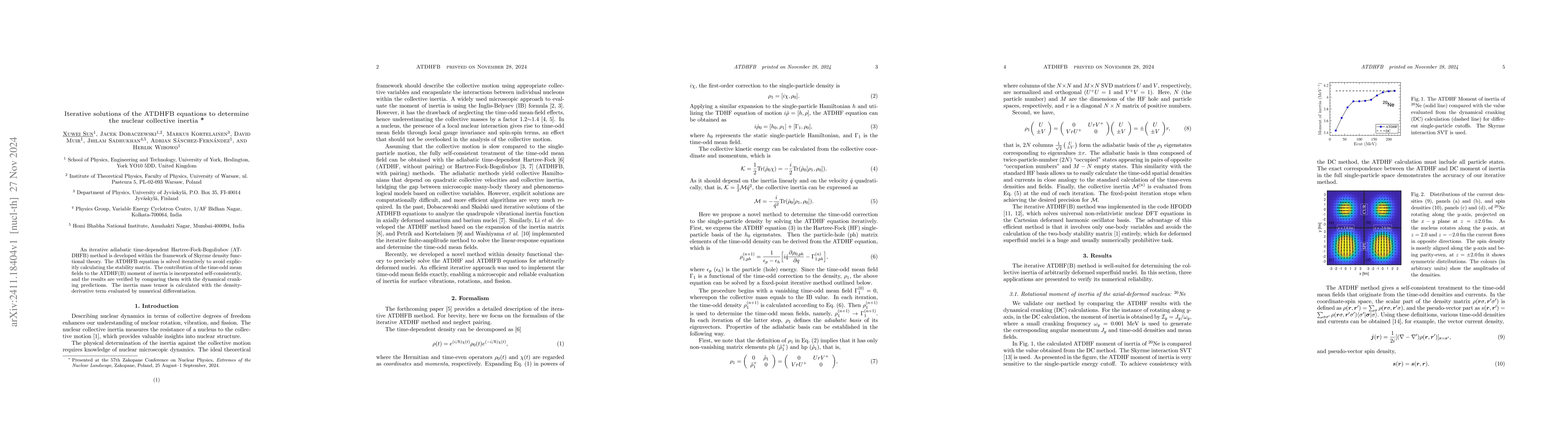 Thumbnail for Iterative solutions of the ATDHFB equations to determine the nuclear
  collective inertia