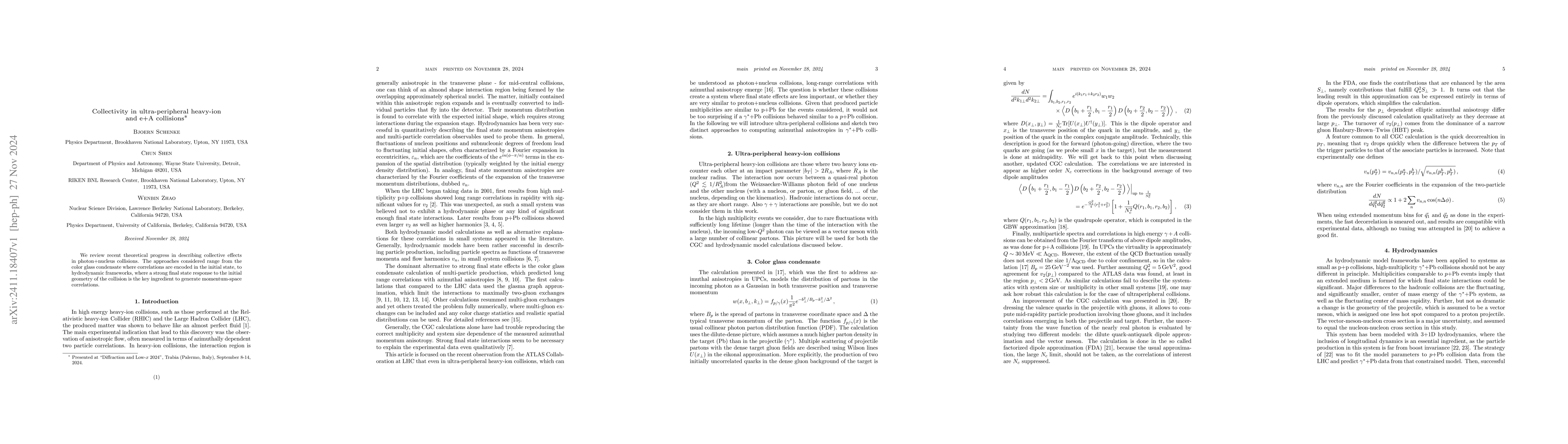 Thumbnail for Collectivity in ultra-peripheral heavy-ion and e+A collisions
