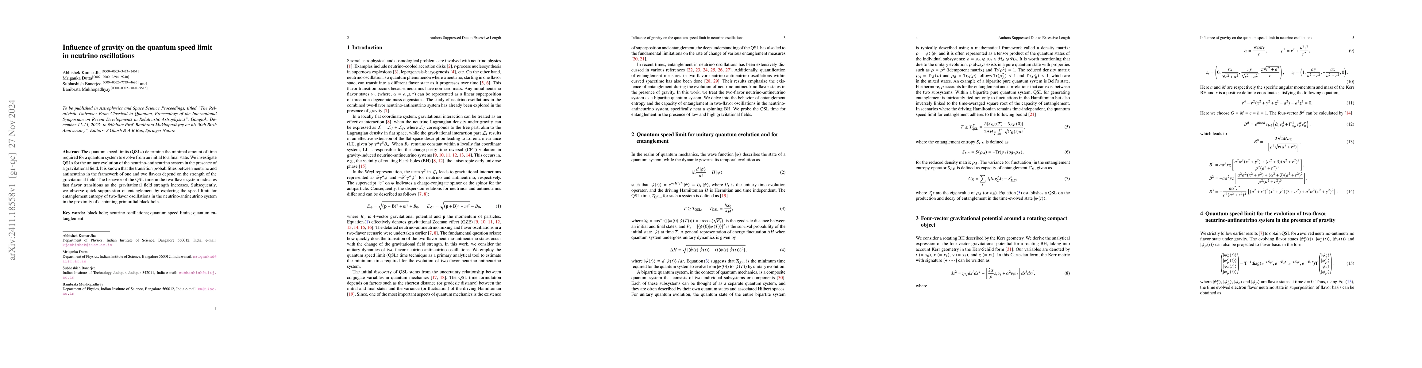 Thumbnail for Influence of gravity on the quantum speed limit in neutrino oscillations