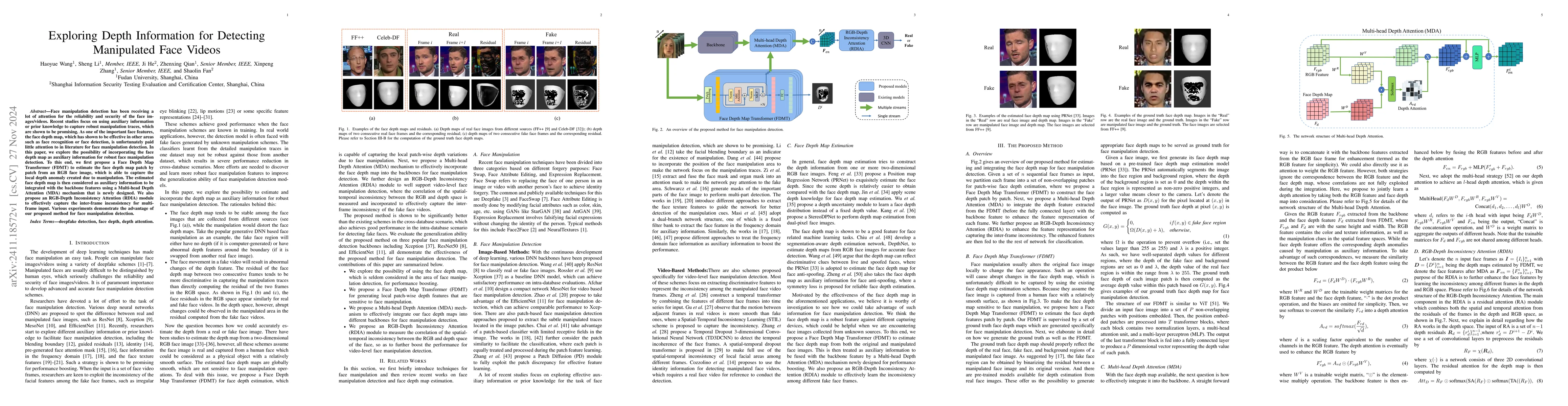 Thumbnail for Exploring Depth Information for Detecting Manipulated Face Videos